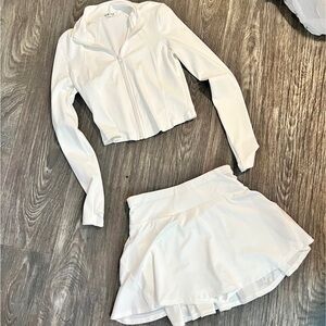 New Mix White Women's Skirt Set